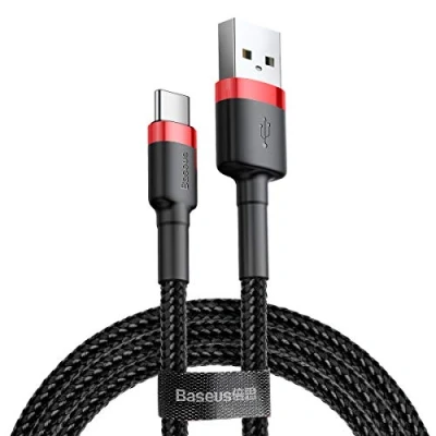 Image de Baseus Cafule CATKLF C91 Câble de recharge USB rouge/noir