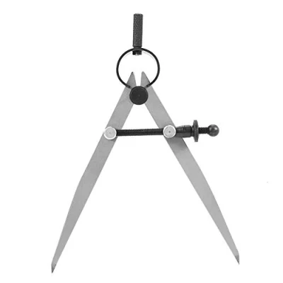 Image de Samfox Cuir Compas À Coudre Diviseur En Cuir, Printemps Rotation Scratch Leathercraft Compass DIY Couture Outils 100mm