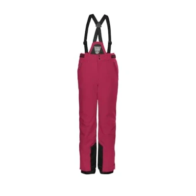 Image de killtec KSW 77 GRLS PNTS Fille Ski/Pantalon Fonctionnel avec Plastron Amovible, Dark Raspberry, 140 cm