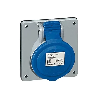 Image de Legrand 555284 Prise à entraxes unifiés fixe P17 IP44 32A, 200V 250V , 2P+T