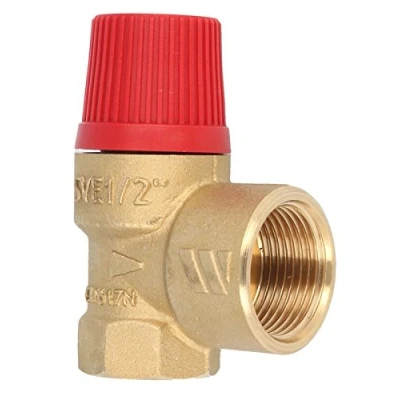 Image de Soupape de sécurité à membrane pour installation chauffage en circuit fermé 2,5 bar 50 kW maximum, E 1/2&quot;, A 3/4&quot;