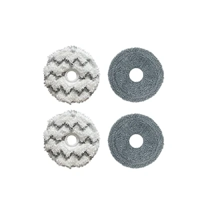 Image de AYBAL Compatible avec Les pièces de Chiffon vadrouille Ecovacs Deebot X1 / T10 Omni Turbo Robot aspirateur Brosse latérale Principale Filtre HEPA Accessoires Remplacement (Color : 4pcs 03)