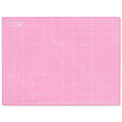 Image de Elan Tapis de Découpe A2 Rose et Violet, Decoupe Autocicatrisant, Plaque Découpe, Couture, Coupe, Cutting Mat A2, Patchwork 60cm x 45cm