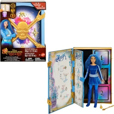 Image de Mattel Disney Descendants : The Rise of Red Doll &amp; Playset, Sorcerer&#039;s Cookbook with Princess Chloe Charming, Daughter Cendrillon, Mix for Surprise