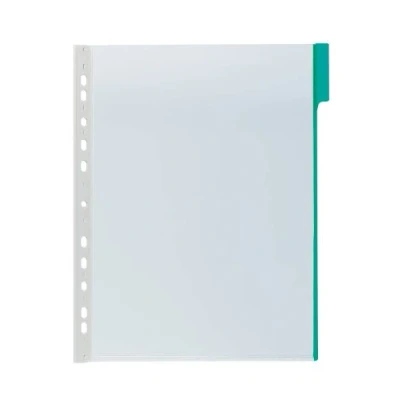 Image de Durable 560705 Function Panel Plaque Pochette Pvc pour Document A4 avec Onglet Coloris Vert Lot de 5