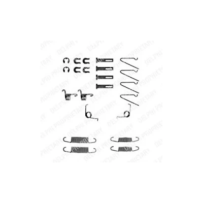 Image de Kit d&#039;accessoires, mâchoire de frein DELPHI LY1193