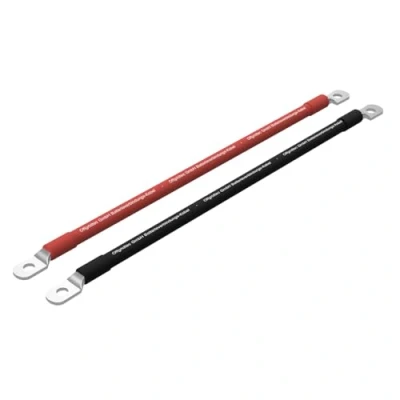 Image de Offgridtec Câble De Batterie 2m 25 mm² Œillets M8 des Deux Côtés, Résistant À l&#039;huile, Au Froid Et Aux UV, pour Appareils avec Borne Vis M8, Idéal Les Contrôleurs Charge, Rouge/Noir