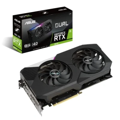 Image de ASUS Dual NVIDIA GeForce RTX 3070 V2 Carte Graphique (PCIe 4.0, 8GB GDDR6, LHR, HDMI 2.1, DisplayPort 1.4a, Ventilateurs axiaux, 2X BIOS, Plaque arrière renforcée, GPU Tweak II)