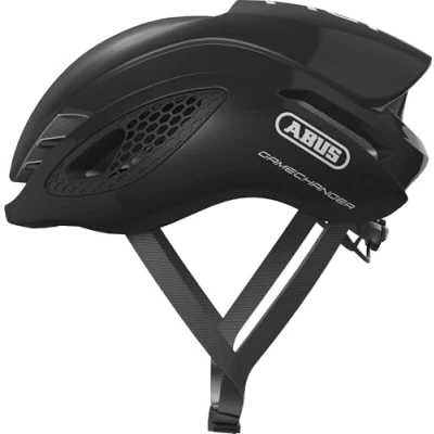Image de ABUS Casque de vélo course GameChanger aérodynamique avec des propriétés ventilation optimales pour hommes et femmes Noir brillant, taille M