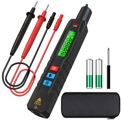 Image de BSIDE A40 Testeur de Tension Électrique avec Thermomètre Infrarouge Stylo Détecteur Sans Contact Mutimètre Automatique VFC et Étui