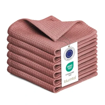 Image de Blumtal® Torchon cuisine 30x30 cm Lot de 6 coton 100% torchons gaufrés lavable en machine à 60 C vaisselle super absorbant Serviettes et Gris