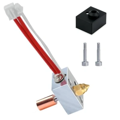 Image de Super Print Upgrade Sprite Extruder/Pro Ender 3 S1 Heater Block Hotend Kit,Ender Bi Metal Heatbreak,Brass Nozzle 0.4mm for S1/Ender Pro/S1 Plus/CR10 Smart Pro/Sermoon V1,300℃