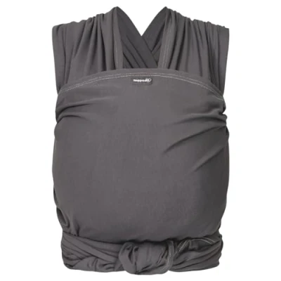 Image de HOPPEDIZ® Écharpe porte bébé extensible anthracite