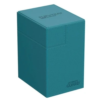 Image de Ultimate Guard Flip`n`Tray 133+ XenoSkin Monocolor, couleur : bleu pétrole