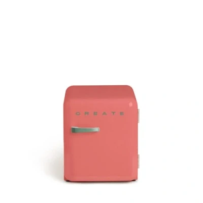 Image de CREATE / RETRO FRIDGE 50 SAGE/Réfrigérateur brique poignée vert sauge/ 85W, minibar, une étagère, design rétro, cm, deux étagères, capacité de 48L, basse consommation, 50x44x49,8 cm