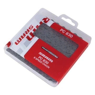 Image de Sram PC 830 Power Chain II Chaîne 1 pièce 8 vitesses 114 maillons Gris