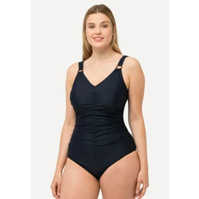Image de Ulla Popken WITH Softcups Maillot de bain, Femme, Taille: 50, Dark blue