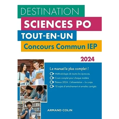 Image de Destination Sciences Po Concours commun IEP 2024: Tout en un (2024)
