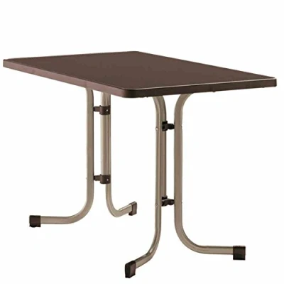 Image de Sieger 233/C M Table de Jardin Rectangulaire Pliante Champagne 115 x 70 72 cm