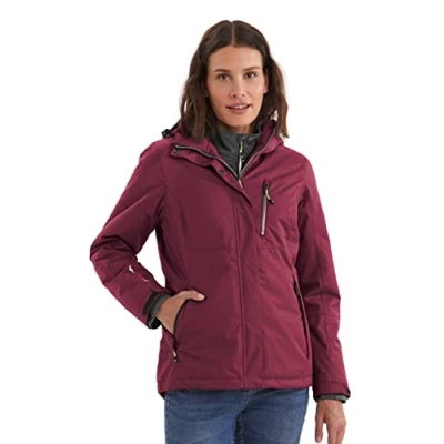 Image de Killtec womens Veste fonctionnelle avec capuche zippée Nira, prune, 44, 32262 000
