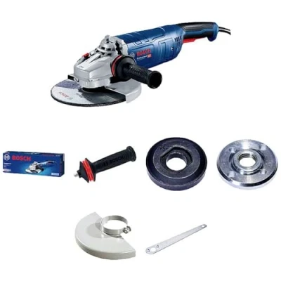 Image de Meuleuse d&#039;angle Bosch GWS 24 230 P (2 400 watts, poignée supplémentaire anti vibrations incl., bride de fixation, écrou serrage, capot protection, clé à ergots, carton)