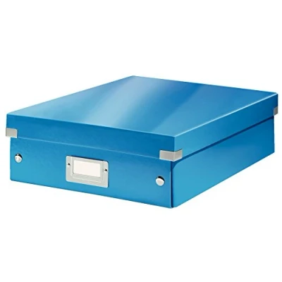 Image de Leitz Wow Click &amp; Store 60580036 Boîte de Rangement Système Compartiment A4 Bleu,, Moyen