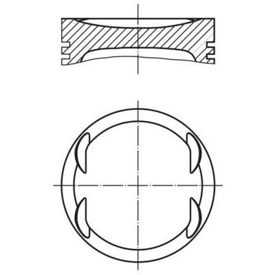 Image de Piston MAHLE ORIGINAL 001 PI 00175 000
