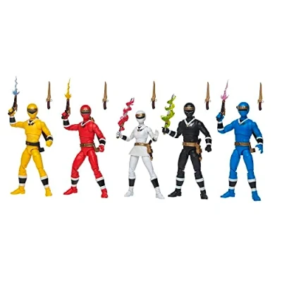 Image de Power Rangers Lightning Collection, Pack de 5 Alien Rangers, Figurines Premium 15 cm Collection avec Accessoires