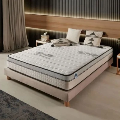 Image de NATURALEX Matelas Carbone Plus 140x190 cm 30 Mousse à mémoire de Forme + Blue Latex Soutien Ferme Réversible Hypoallergénique Durable Confortable