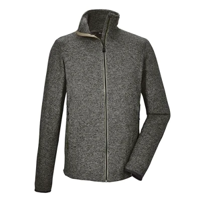 Image de killtec Hommes Veste polaire tricotée/veste avec col montant KOS 328 MN FLX JCKT, green anthracite, 4XL, 41327 000