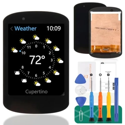 Image de Pour Garmin Edge 530 GPS Vélo Ecran LCD Remplacement tactile Assemblage Numériseur Kits de réparation (Noir)