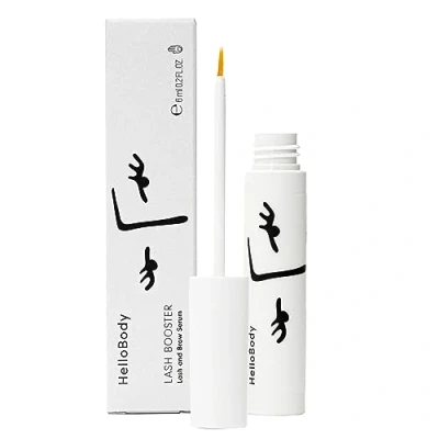 Image de HelloBody Lashbooster Sérum pour cils 6 ml des plus longs et denses sans parfum doux le contour yeux Formule naturelle hormones sourcils