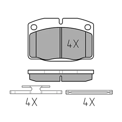 Image de MEYLE 025 209 3915 Jeu de plaquettes frein ORIGINAL Quality Essieu avant préparé pour indicateur d&#039;usure avec tôle anti bruit OPEL: Astra G CC