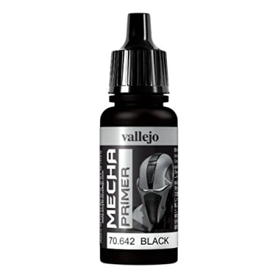 Image de Vallejo Peinture acrylique pour aérographe AV Mecha Color Noir Primer 17 ml
