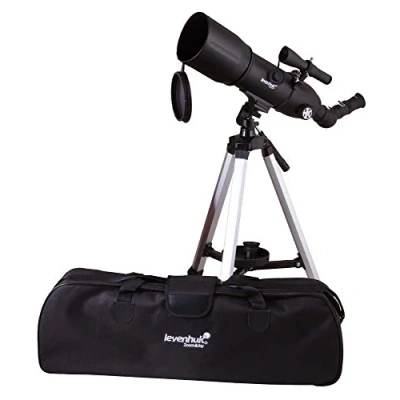 Image de Levenhuk Skyline Travel 80 Portable Refractor Day and Night Telescope with Lightweight Tripod Bag for Outdoor Astronomical Terrestrial Observations