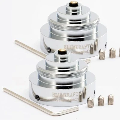 Image de BLUMKRAFT Lot DE 2 Adaptateurs Radiateurs Compatibles avec Danfoss RAV 34mm vers M30 x 1.5 pour Thermostat/tête thermostatique M30x1.5 mâle