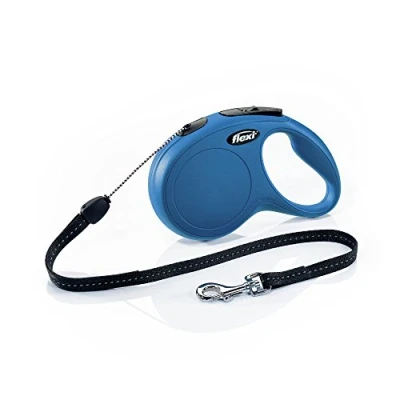 Image de flexi Laisse rétractable Classique pour Chien Bleu Taille S 7,9 m
