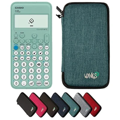 Image de CALCUSO Ensemble de Base Turquoise avec Calculatrice Casio FX 92 College ClassWiz