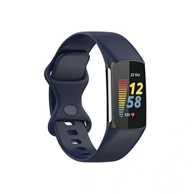 Image de Digicharge Bracelet de Rechange pour Fitbit Charge 5 d’activité, Bandes Sport Classiques Femmes Hommes, Choix Couleurs et Tailles, Sport, Petit Grand