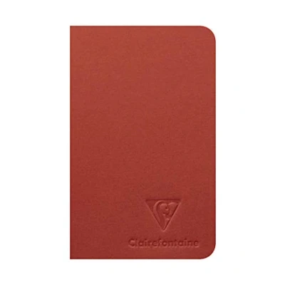 Image de Clairefontaine 115659C Un Petit Carnet Cousu Couverture papier Vergé Ingres 7,5x12 cm 48 Pages Lignées Blanc 90g Collection 6 coloris, livraison aléatoire