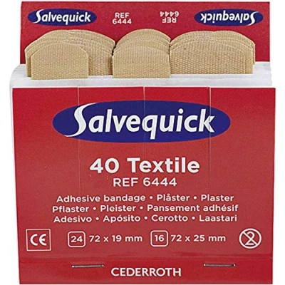 Image de 6x Salvequick® Refill Einsatz Strips 6444 elastisch B07V2P82Z7 Packung (40 Stück)