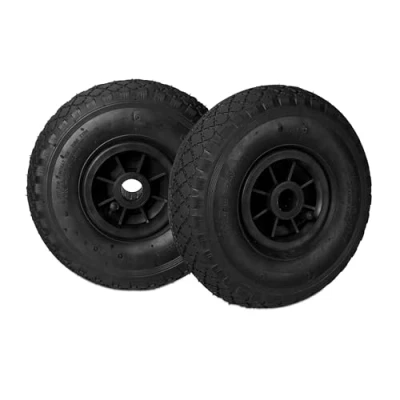 Image de Relaxdays roue de brouette caoutchouc 80 kg, rechange, 260 x 85 cm essieu 3.00 4 chariot diable, noir