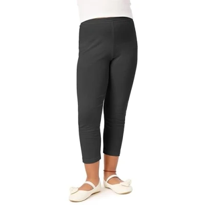 Image de Merry Style Leggings pour Filles 3/4 Confortables et Doux Shorts de Cycliste Enfants Capri à la Mode l&#039;été MS10 131 (Noir 152 cm)