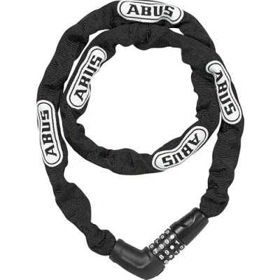 Image de ABUS Antivol à chaîne Steel O Chain 5805C serrure combinaison en d&#039;acier de 5 mm d&#039;épaisseur niveau sécurité 4 110 cm noir