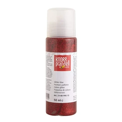 Image de Knorr Prandell 218099015 Glitter Glue Rouge 50 ml