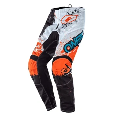 Image de O&#039;NEAL Pantalon Moto Enduro Grande liberté de Mouvement, entièrement doublé, Rembourrage en Caoutchouc pour Plus Protection Element Attack Adulte Noir Jaune Fluo Taille 30/46