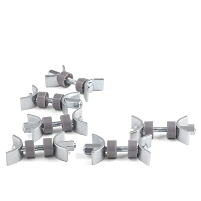 Image de LouMaxx Raccords d`assemblage de Plan Travail 65 mm, lot 6 Connecteurs meubles Jonction panneaux Solution sûre et stable pour connecter les plans travail.