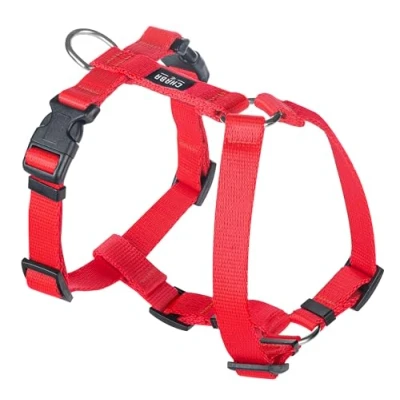 Image de Chaba Guard Harnais pour Grand Chien, Anti Traction, Réglable en 5 Points, Empêchant la Traction et l&#039;étouffement, Confortable léger, de Poitrine Classique, Harnet Taille XL, Rouge