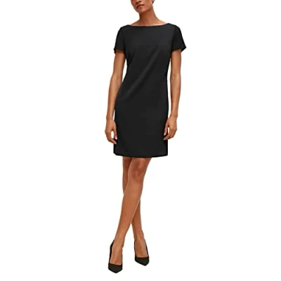 Image de comma MIT Ubootausschnitt Robe de jour, Femme, Taille: 38, Schwarz