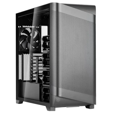 Image de SilverStone Technology SETA A2 Une véritable expérience de Haut débit d’air Un châssis Tour intermédiaire exceptionnellement Polyvalent, Noir, SST SEA2Y BG